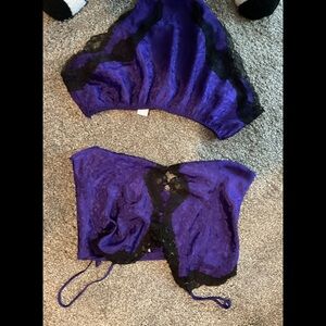 Purple shorty sexy pjs